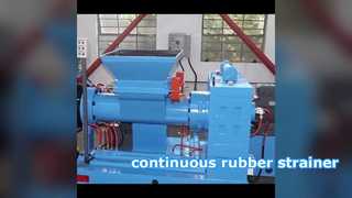 continuous rubber strainer