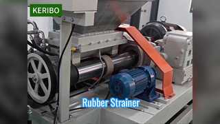 Rubber Strainer Machine Hot Cold Feed Rubber Filtration Extruder